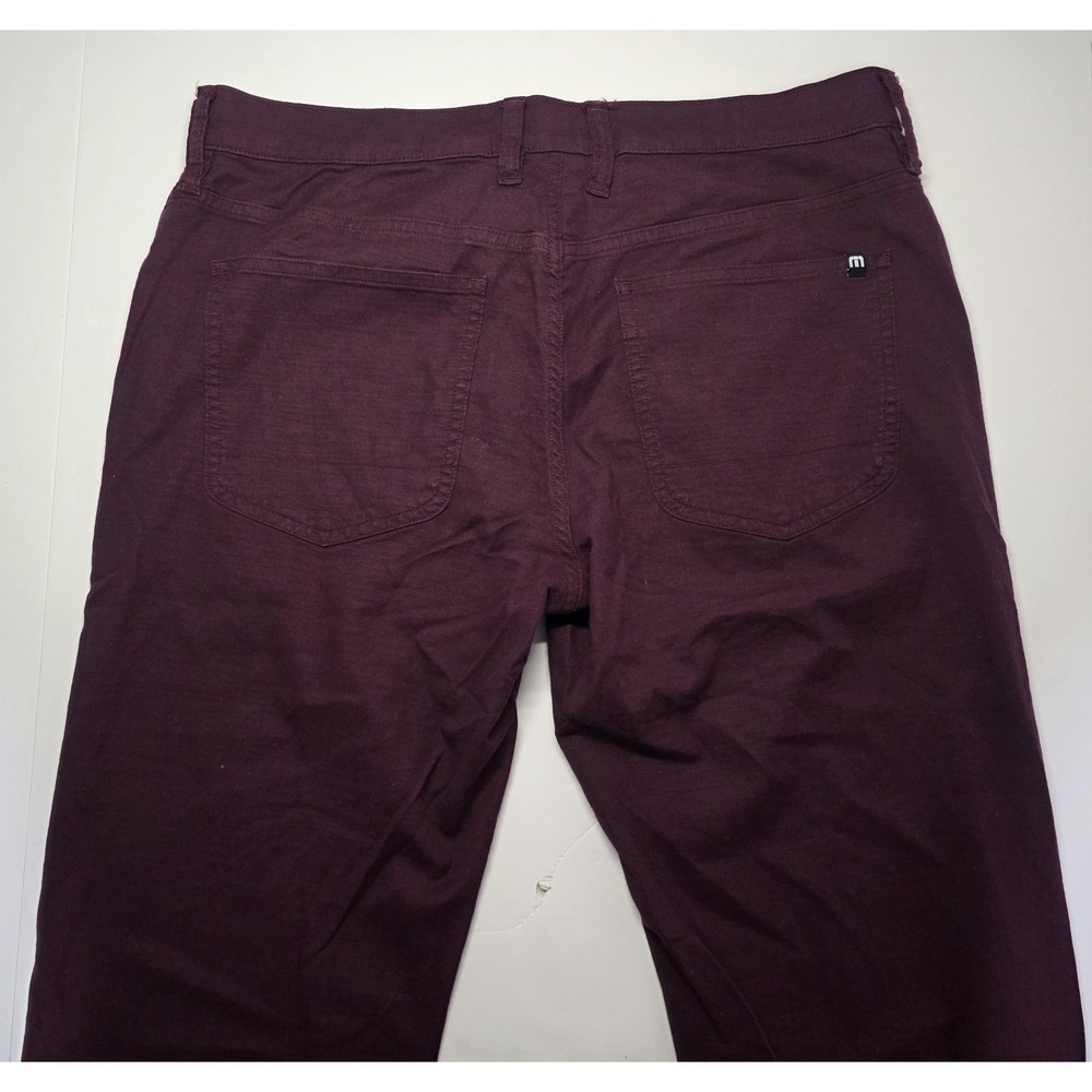 Travis Mathew Mens Size 32 Burgundy‎ Red Chino Pants - Picture 4 of 13